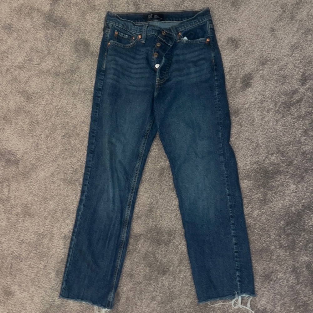 GAP high rise cheeky straight jeans